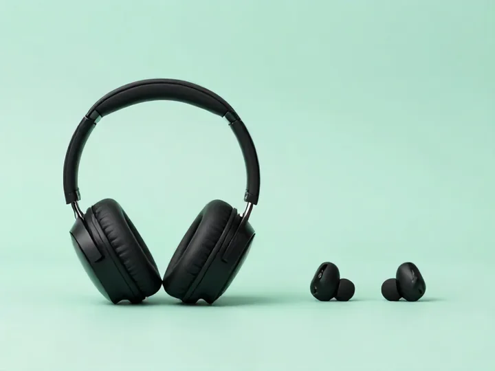 Ilustração editorial — Over-ear e in-ear